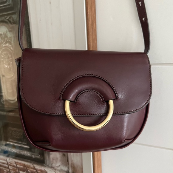 Banana Republic Handbags - Banana Republic Burgundy Crossbody Bag